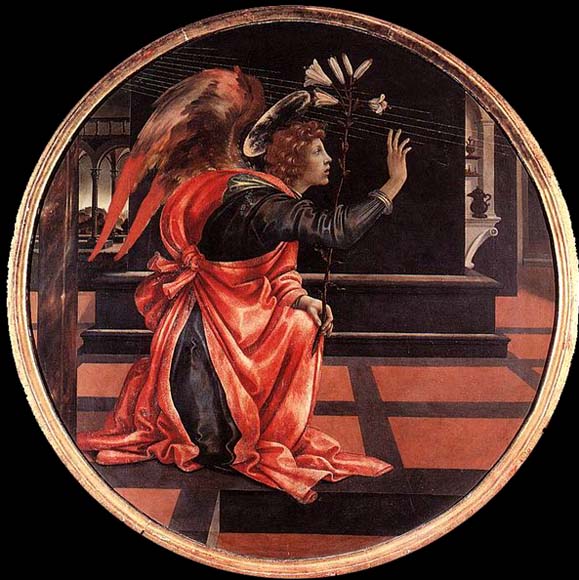 LIPPI, Filippino Gabriel from the Annunciation